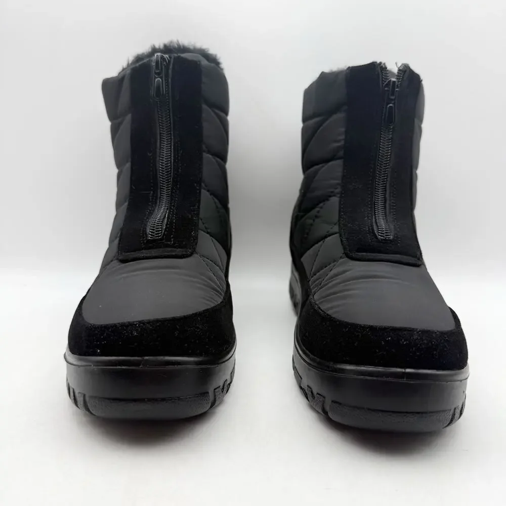 Flexus Spring Step Womens Lake Effect Snow Boots US 5.5-6 Black Waterproof NIB